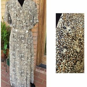Vintage leapard print dress